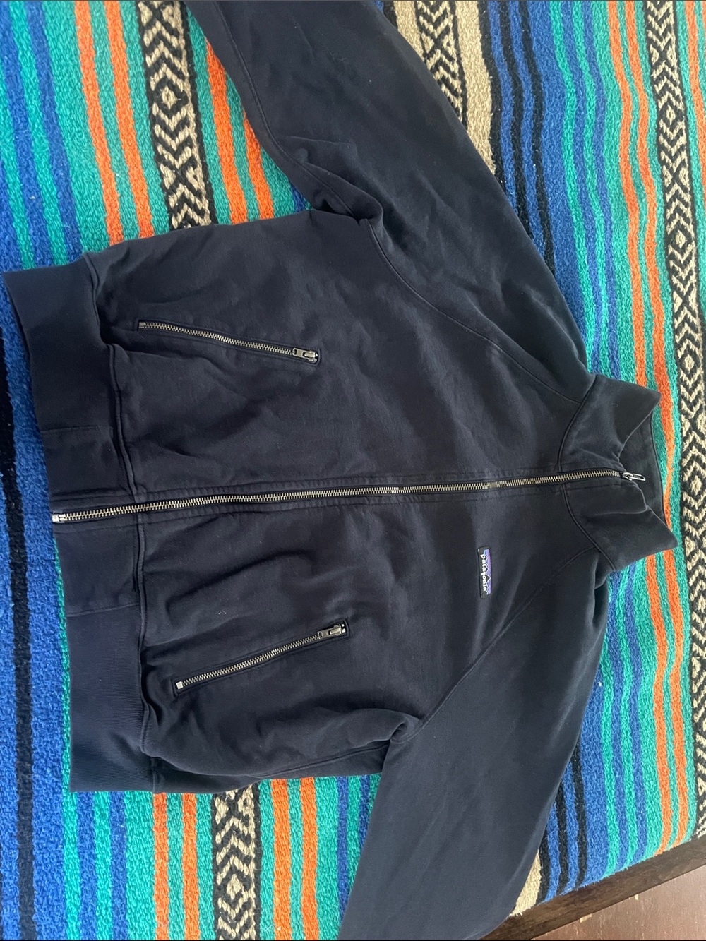 Patagonia Navy Zip-Up Jacket
